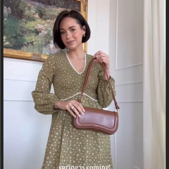 The Stockplace Green Floral Cottage Willow Midi Dress - Picture 4 of 12